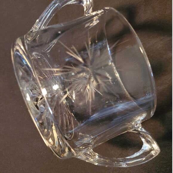 Vintage Susquehanna Crystal Sugar n Creamer in Six Point Star (Stem #4151) - Picture 8 of 9